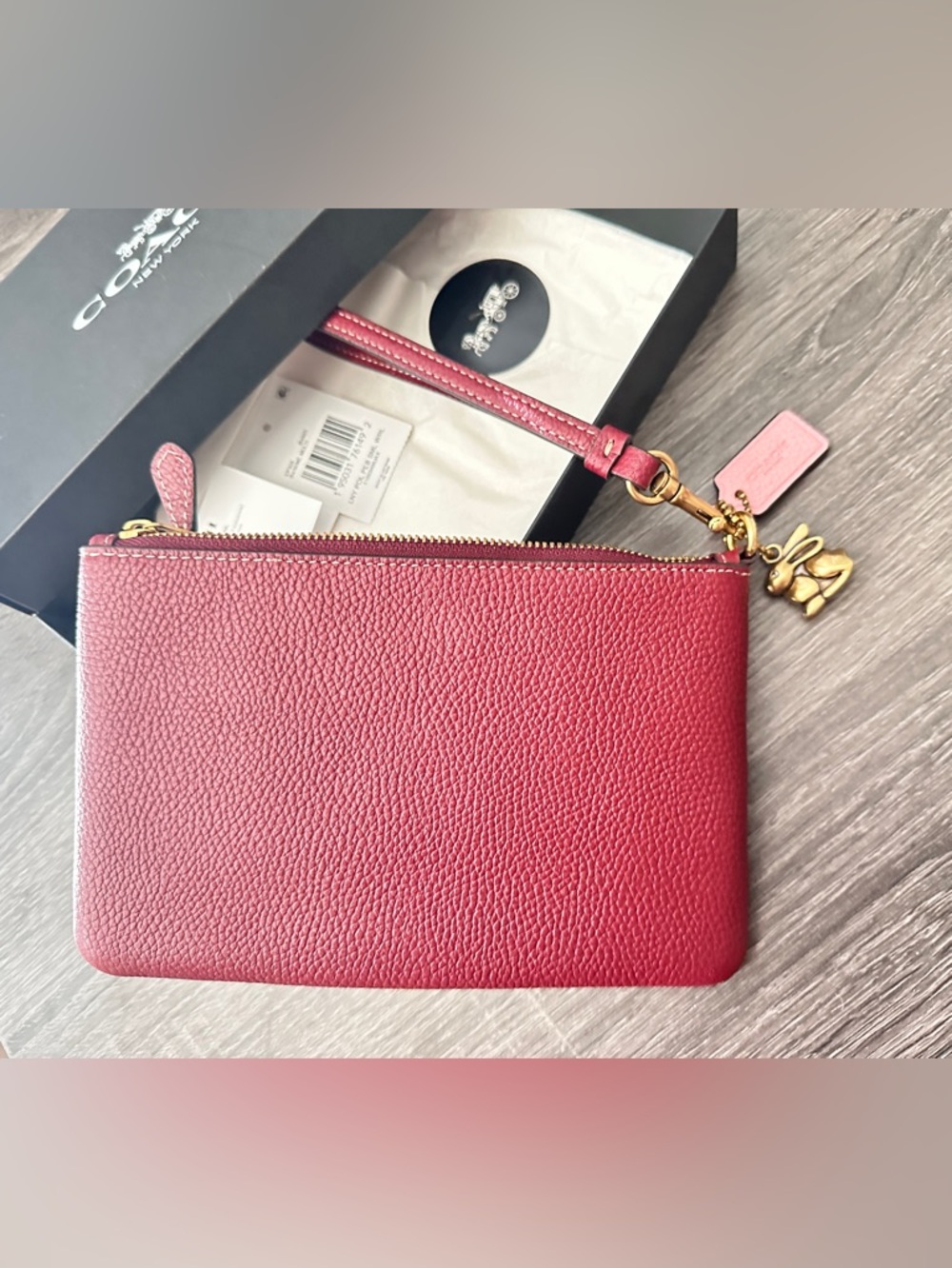 NWT COACH Lunar New Year Small Wristlet
With Rabbit - Picture 2 of 7